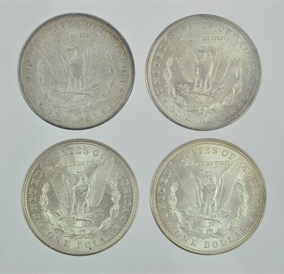 Lot 192 - 8 x USA Silver Dollars, comprising: 4 x...