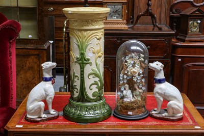 Lot 336 - A Leeds Art Pottery jardiniere stand,...