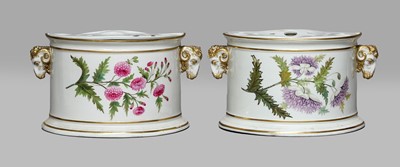 Lot 198 - A pair of Derby bough pots, circa 1795, with...