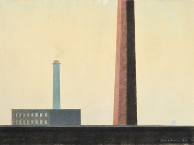 Lot 27 - Derek Wilkinson (1929–2001) Factory chimneys...