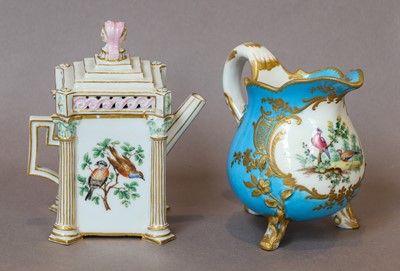 Lot 200a - A Sevres three-footed cream jug, 19th century,...