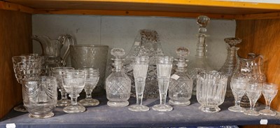 Lot 275 - A collection of Georgian and later glass...