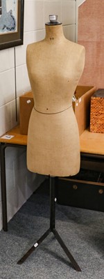 Lot 1193 - An early 20th-century dressmakers mannequin,...