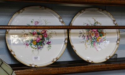 Lot 132 - A pair of Berlin porcelain plates decorated...