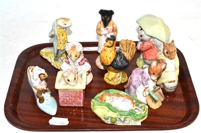 Lot 153 - Ten Beswick Beatrix Potter figures, all BP3 or later