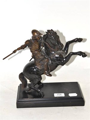 Lot 154 - A bronzed metal figure group ";Il Cabillo"