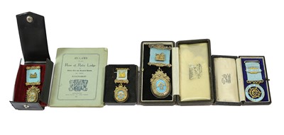 Lot 2045 - Rose of Raby Lodge No.162 - Four Breast Jewels,...