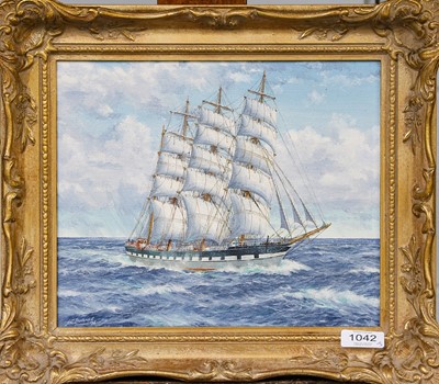 Lot 1042 - J*C* Burnie (20th century) ''Barque Ross-shire'...