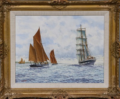 Lot 1042 - J*C* Burnie (20th century) ''Barque Ross-shire'...