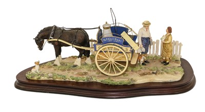 Lot 1052 - Border Fine Arts 'Daily Delivery' (Milkman with Horse-Drawn Cart)