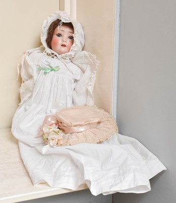Lot 114 - A German bisque head doll