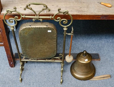 Lot 354 - Bronze bell from Green Goddess fire engine...