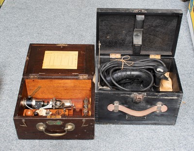 Lot 319 - Ship to ship Aldis lamp, instrument for...