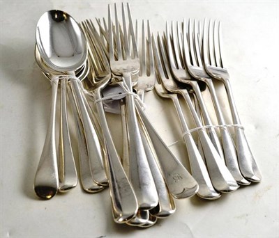 Lot 166 - Assorted silver flatware