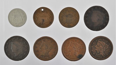 Lot 65 - 26 x USA Copper and Nickel Coins, mostly 19th...