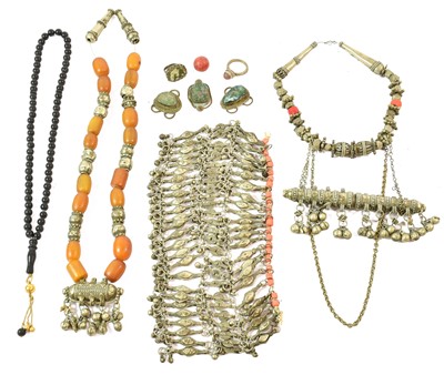 Lot 2417 - A Collection of Omani/Bedouin Jewellery,...