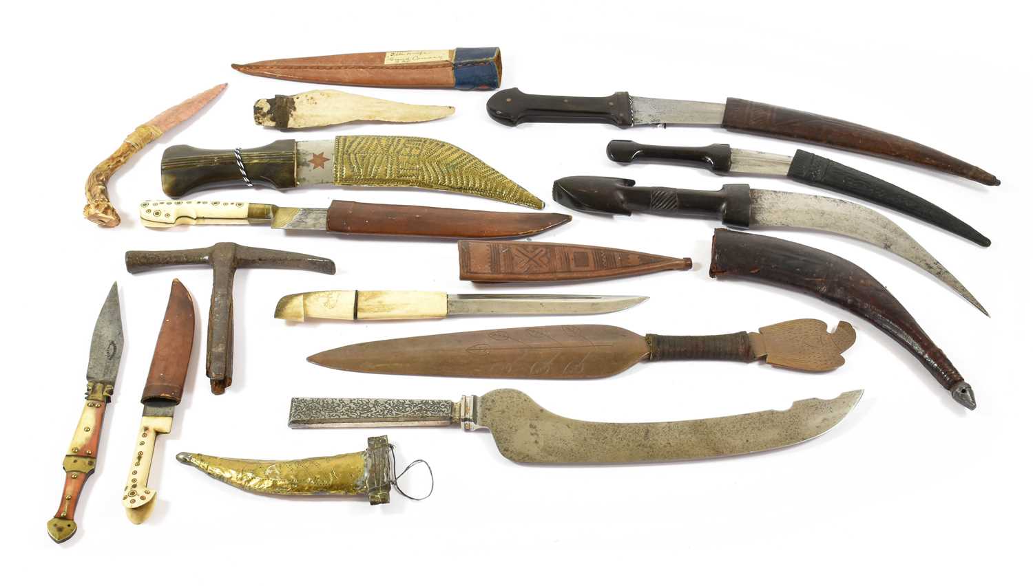 Lot 2359 - An Inuit Hunting Knife, each side of the...