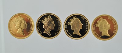 Lot 312 - 4 x Elizabeth II, Proof Sovereigns 1986, 1987,...