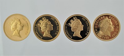 Lot 318 - 4 x Elizabeth II, Proof Sovereigns 1995, 1996,...