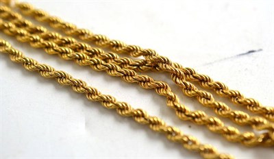 Lot 189 - A 9ct gold rope-twist chain