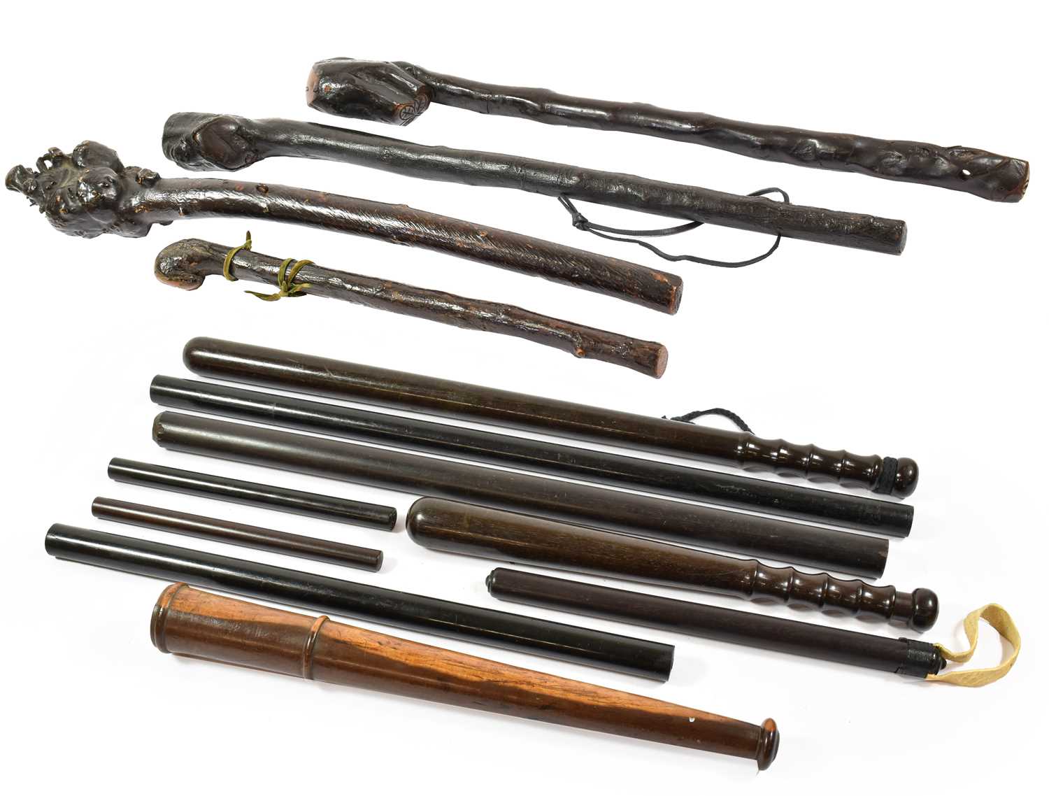 Lot 2103 - A 20th Century Lignum Vitae Truncheon, with...