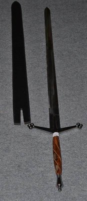 Lot 197 - Copy of a Scottish Claymore double handled sword