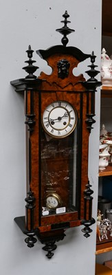 Lot 1172 - A Vienna type striking wall clock