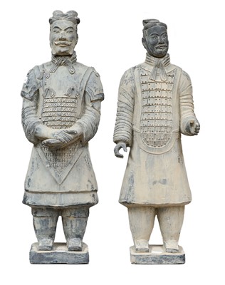 Lot 125 - Two modern Chinese terracotta warriors