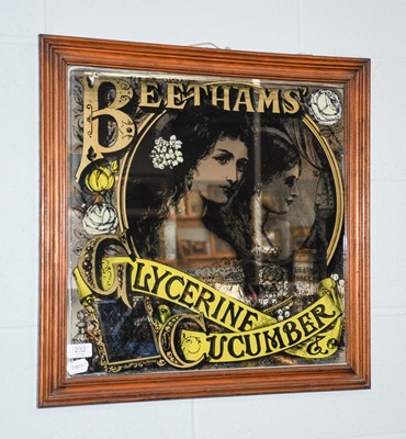 Lot 232 - A Beetham's advertising mirror for Glycerine...