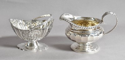 Lot 1 - A George IV Silver Cream Jug and a Victorian...