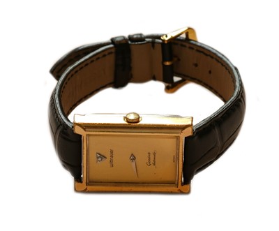 Lot 127 - A gold plated automatic wristwatch signed...
