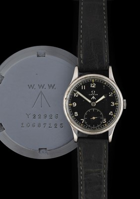 Lot 2182 - A World War II Military Wristwatch, signed...