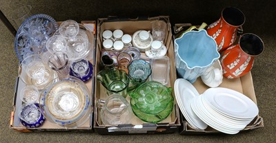 Lot 277 - Three boxes of mixed household ceramics and...