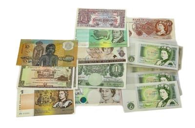 Lot 488 - 61 x British and Commonwealth Banknotes,...