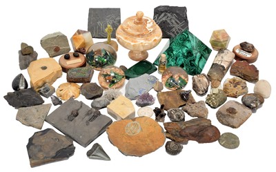 Lot 249 - Minerals/Fossils: A Quantity of Minerals,...