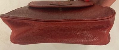 Lot 2254 - Circa 1980-90s Mulberry Red Ostrich Leather...