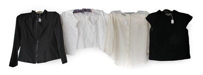 Lot 2212 - Chanel Boutique White Cotton Tailored Shirt,...