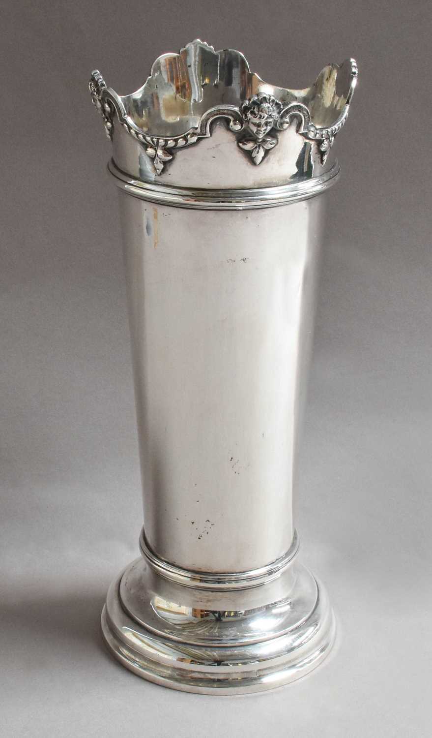 Lot 59 - A Victorian Silver Vase, by Charles Stuart...