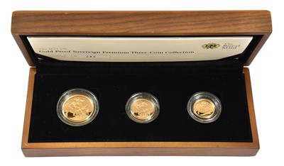 Lot 386 - Elizabeth II, Gold Proof Premium 3-Coin...