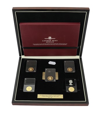 Lot 430 - 5 x Tristan da Cunha, Gold Proof Sovereigns...