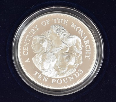 Lot 172 - Guernsey, Silver Proof £10 2000, 'Century of...