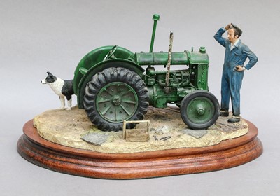 Lot 1047 - Border Fine Arts 'Won't Start' (Tractor, Farmer and Collie)