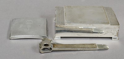 Lot 59 - A George VI Silver Cigarette-Box, by Argentore...