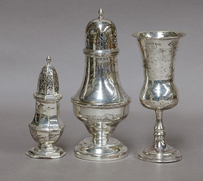 Lot 57 - Three Silver Items, comprising: an octagonal...