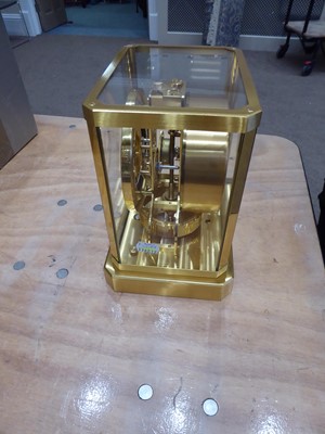Lot 378 - A Brass Atmos Clock, signed Jaeger LeCoultre,...