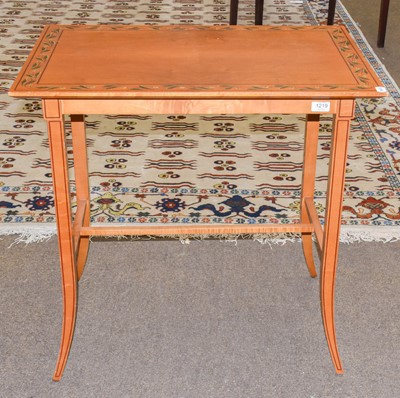 Lot 1311 - A Laura Ashley lamp table with foliate painted...