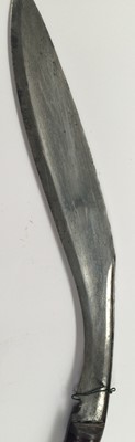 Lot 2365 - A Late 19th Century Nepalese Kukri, each side...