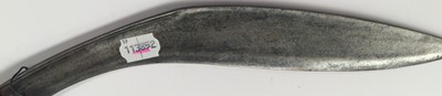 Lot 2365 - A Late 19th Century Nepalese Kukri, each side...