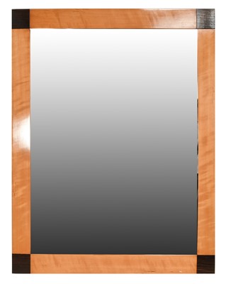 Lot 876 - A Biedermeier Style Satin Birch Wall Mirror,...