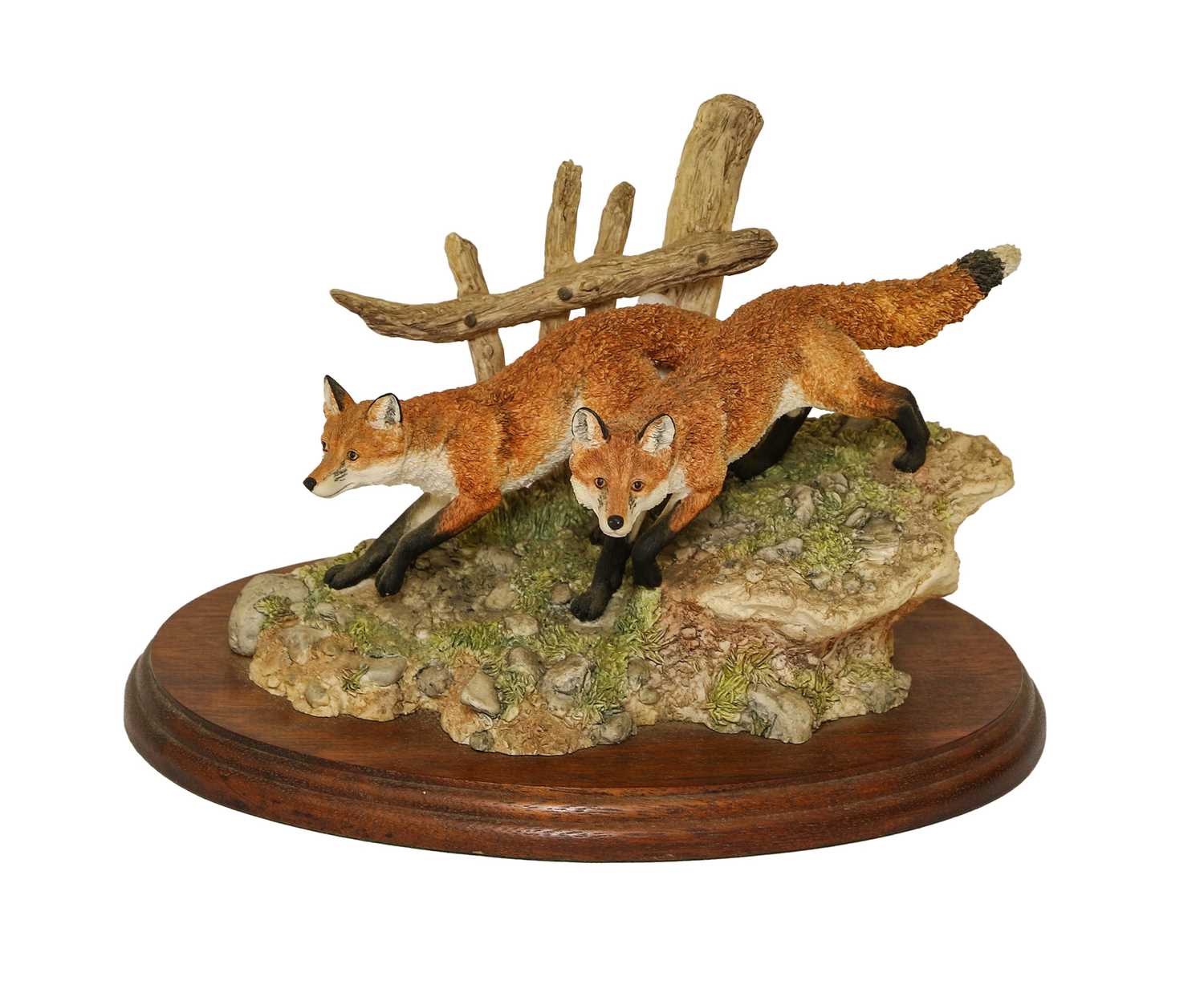 Lot 1120 - Border Fine Arts Fox Figure Group